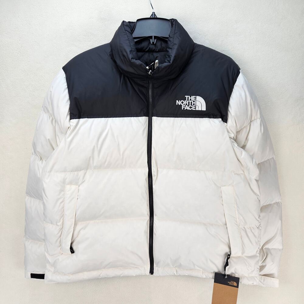 THE NORTH FACE WOMEN'S XL 1996 RETRO NUPTSE JACKET 700 FILL POWER BLACK WHITE